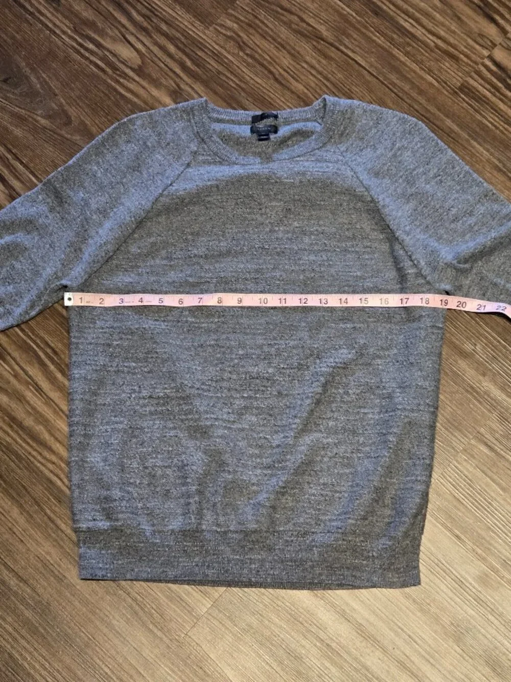 J.Crew Men’s Slim Gray Cotton Crewneck Sweater Size M